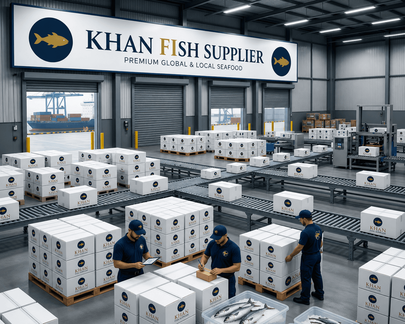 Khan Fish Supplier - Professional cold-storage facility in Karachi